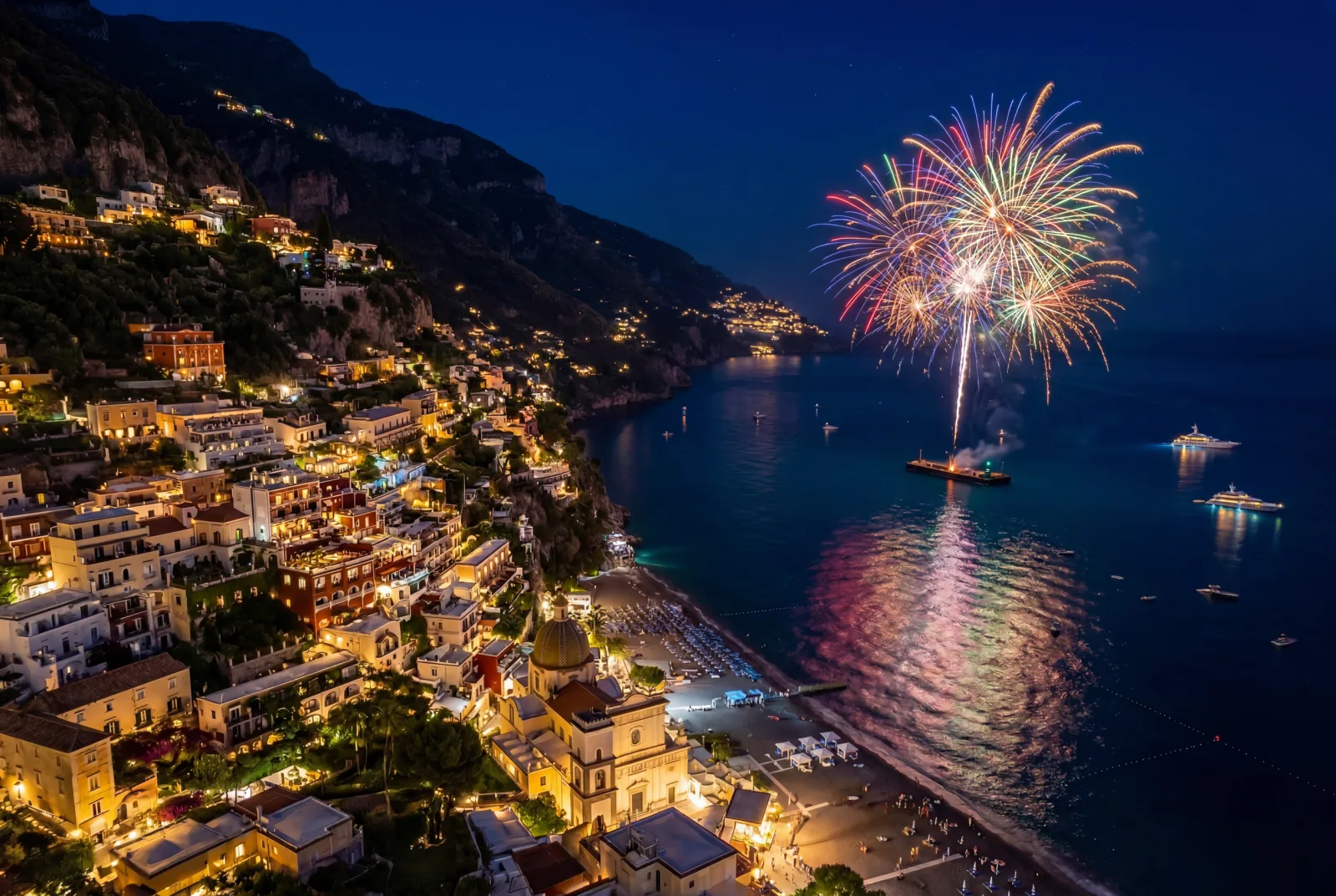 Positano Wedding Fireworks
